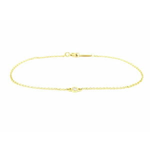 Tiffany Yellow Gold Diamond ct mark by the Yard Bracelet